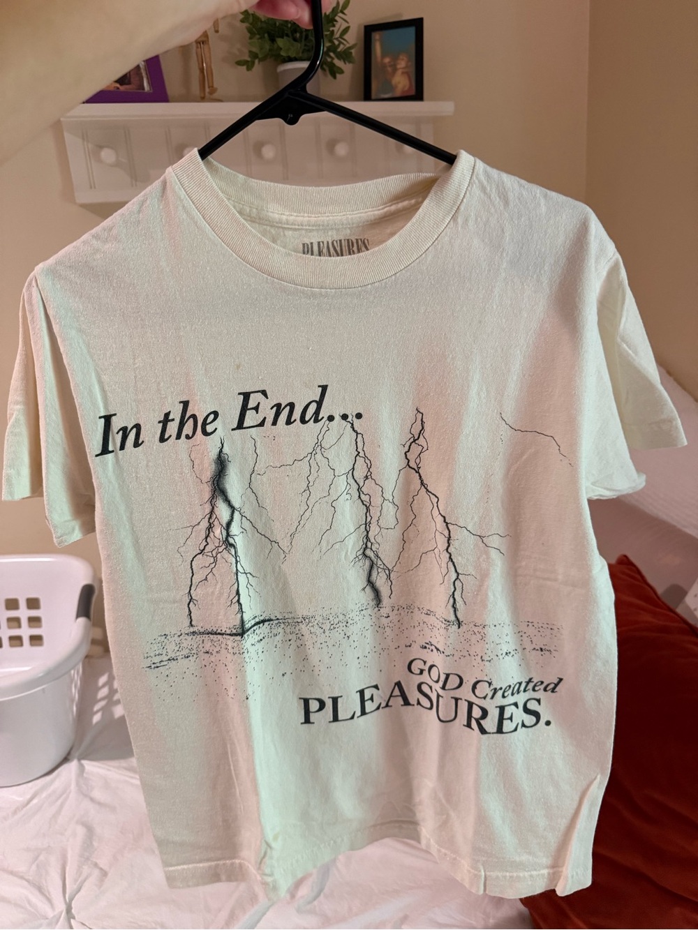 'In the End' Short Sleeve Graphic Tee - Cream